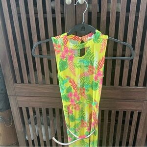 Tropical Floral girls maxi dress 10 yrs